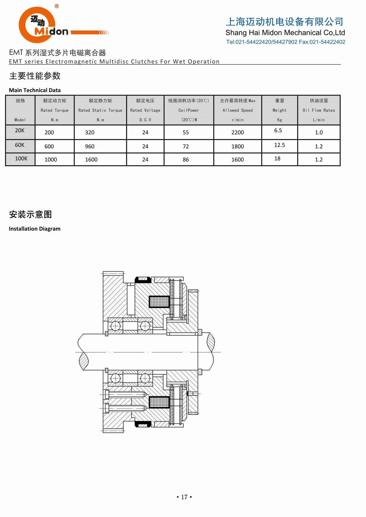 迈动离合器 - EMT 湿式多片电磁离合器IMG.jpg